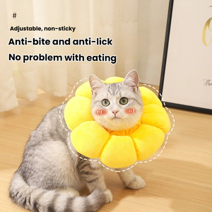 Elizabeth Sunflower Anti-Lamidos y Anti-Arañazos Esterilización Collar para gatos y perros Suministros para mascotas - Product Image 5
