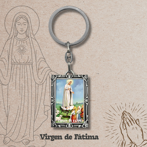Vergine di Fatima bella collana pendente con portachiavi - Product Image 2