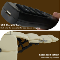 CJSmart Dual OKIN Motors Chaise élévatrice inclinable avec support de poteau de perfusion Idéal pour une utilisation médicale ou de soins