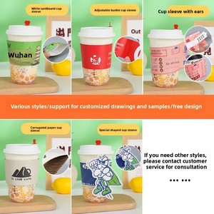Coperchi Monouso in Carta Ondulata Bianca per Tazze di Tè al Latte e Caffè con Manico, Antiscottatura, Isolamento Termico, Logo Stampato Personalizzabile - Product Image 2