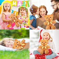 Ours en peluche personnalisé éco-responsable et économe en énergie avec logo, ours en peluche doux pour enfants, animaux de compagnie, cadeaux, 15 cm