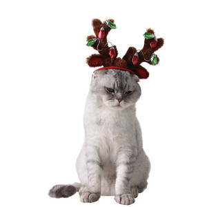 Grosir ikat kepala tanduk rusa Natal ikat telinga anjing Aksesori hewan peliharaan 2021 - Product Image 1