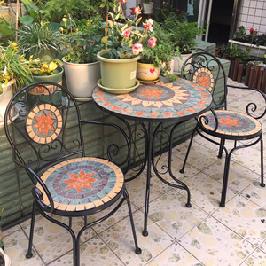 XY-Best Chaises et tables de <span class=keywords><strong>jardin</strong></span> colorées en plein air, chaises et tables de <span class=keywords><strong>jardin</strong></span> en fer - Product Image 1