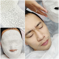 Masque en plâtre de gypse 3D pour spa de beauté, masque momie en gypse pour le visage en V, nettoyant facial longue durée