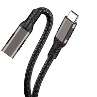 Cable de extensión USB C, extensor USB C de nailon, cable macho a hembra tipo C, carga y transferencia, compatible con PSVR2/iPad Pro/iPhone