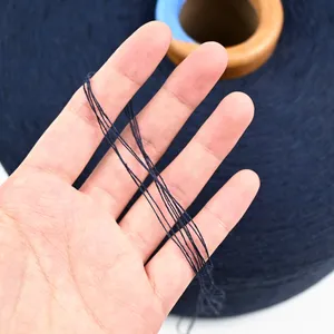Ne 20/1 fil mélangé de coton de polyester recyclé fil de tissage à tricoter à extrémité ouverte cardé
