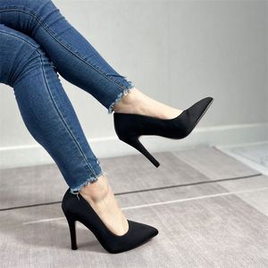 2024 talons pointus talons hauts pour dames femmes chaussures nouveau design pompes minces femmes chaussures à petits talons - Product Image 4