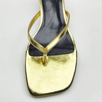 Nouvelle Collection ZA 2025 – Sandales d'été à talons hauts et bout carré, style français, ouvertes et sans bride, pour femme