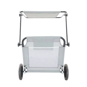 Venta al por mayor al aire libre Camping rueda carro silla plegable cama de <span class=keywords><strong>playa</strong></span> silla al aire libre jardín <span class=keywords><strong>tumbona</strong></span> con sombrilla dosel - Product Image 3