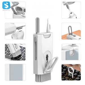 Keayboard sans fil écouteurs nettoyant stylo kit pour Airpods écouteurs multi nettoyage stylo brosse outil de nettoyage pour Airpods Pro 1 <span class=keywords><strong>2</strong></span> 3 - Product Image 6