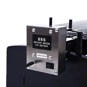 Rotisserie de dupla finalidade com motor de 12V gira a churrasqueira para o churrasco para cozinhar ao ar livre