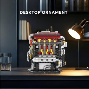 Kit de construction de mini-<span class=keywords><strong>moteur</strong></span> électrique <span class=keywords><strong>Voiture</strong></span> de sport Fe <span class=keywords><strong>Moteur</strong></span> V8 Modèle de montage de <span class=keywords><strong>moteur</strong></span> Kit de jouets mécaniques miniatures Blocs de construction - Product Image 4