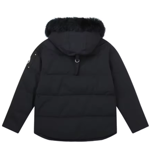 Veste d'hiver de luxe pour <span class=keywords><strong>homme</strong></span> <span class=keywords><strong>Moose</strong></span> Parker, sur mesure, avec capuche en fourrure signature, fermeture éclair, tricotée, finition tambour - Product Image 4
