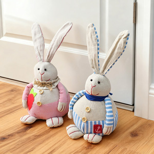 Cute European Style Bunny Doorstop Cotton Linen Fabric Decorative Doll <b>Easter</b> Gift Household <b>Ornament</b> - Product Image 2