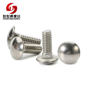 Acero inoxidable 316 <span class=keywords><strong>perno</strong></span> 304 carro <span class=keywords><strong>M6</strong></span> a M8 DIN603 manchas - Product Image 5