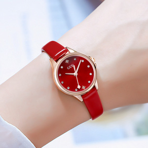 Reloj de Cuarzo Elegante para Mujer, Correa de Cuero Negra, Pantalla Analógica, Esfera Redonda de 30 mm, Caja de Oro Rosa, Estilo Moderno - Product Image 5