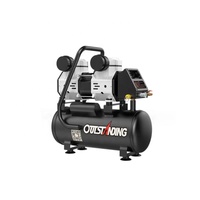 Compresseur d'air portable sans huile ultra silencieux 10L 1100W Air Tools Steel Tank