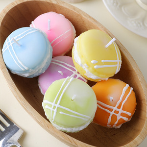 Simulation Macaron Scented <b>Candle</b> Dessert Shape Gift Mini <b>Candle</b> For Birthday Cake Decoration - Product Image 2