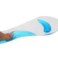 Semelles plates en Gel de Silicone 3/4 pour femmes, semelles de soutien de la voûte plantaire à talons hauts