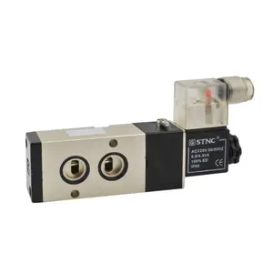 STNC-Válvula Solenoide neumática de montaje de placa estándar, TG2521-08M, 5/2 vías, G1/4 pulgadas, Puerto AIRTAC 4M210-08