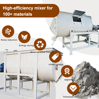 Mélangeur horizontal professionnel en U pour mortier sec, pour la production de poudre sèche, de stuc et d'adhésif pour carrelage, capacité de 1 à 6 T/H