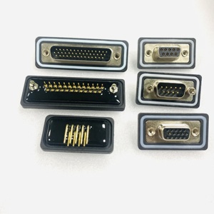 Hongsheng VGA D-<span class=keywords><strong>SUB</strong></span> IP67 không thấm nước Adapter dọc góc bên phải phong cách ngoài trời thiết bị điện DB15 nam nữ kết nối - Product Image 1
