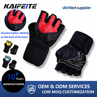 Gants d'entraînement mi-doigts pour hommes, directement de l'usine, avec sangle de maintien du poignet, paume rembourrée antidérapante pour la musculation, les haltères et l'entraînement en salle de sport