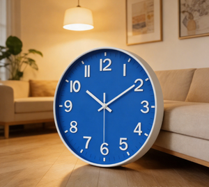 20cm High Dome Shape Silent Wall <b>Clock</b> Plastic Material Disposable <b>Batteries</b> Living Room Home Decor - Product Image 4