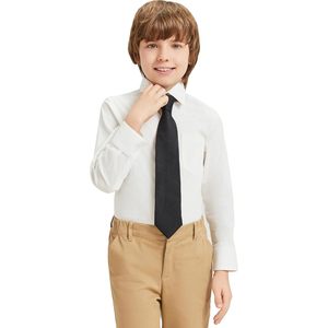 Chemise habillée à manches longues pour garçons Qbk, en coton Oxford, avec poche poitrine, de 9 mois à 16 ans - Product Image 2