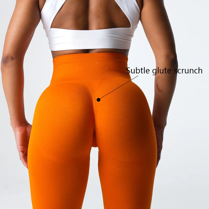 Vêtements de sport pour femmes sans couture Scrunch bout à bout entraînement taille haute Fitness vêtements de sport pantalons de Yoga Leggings collants pour femmes