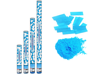 Cañón de Confeti Personalizado, Fabricante de Cañones de Confeti Azules con Polvo de Harina de Maíz, Cañón de Humo para Fiestas, Confeti para Revelación de Género, Serpentinas para Fiestas - Product Image 3