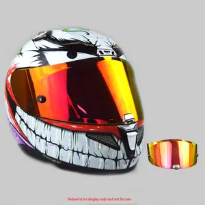 Hochwertiger individueller Motorradhelm vollgesicht-Fraktor Linsen-Sicherheits-Motorrad-Helm Linsen-Sonnenrot