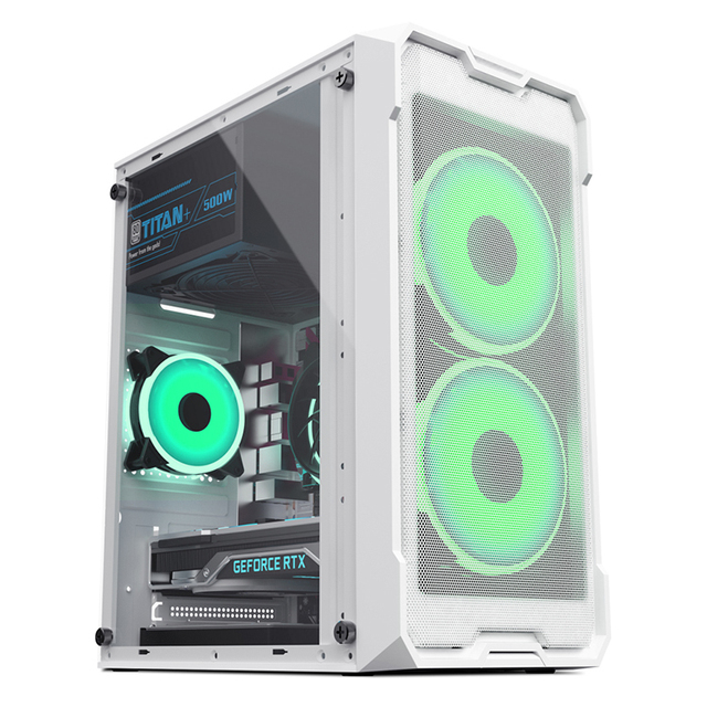 M168-3-White Pc Computer Gaming Full Tower Computer Cases & Towers Desktop Gabinete Casing Pc case