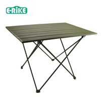 Table pliante de pique-nique E-RIKE ultralégère en alliage d'aluminium, capacité de charge de 20 kg, pour le camping en plein air
