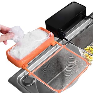 Tek katmanlı anti-tıkanma plastik çöp süzgeç artık yemekler sebze için kolay temiz mutfak lavabo atık drenaj raf - Product Image 1