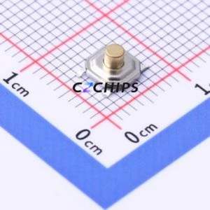 TD-1152SR-3.0H-250 Tactile Switch SMD-4P,5.2x5.2mm Switch Single Pole Single Throw Round Button 2.5N Vertical Mount - Product Image 1