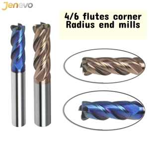 <span class=keywords><strong>4</strong></span>/6 플루트 코너 반경 엔드 밀 <span class=keywords><strong>CNC</strong></span> 도구 스테인레스 스틸 고경도 금속 사용자 정의 고체 초경 엔드 밀 - Product Image 2
