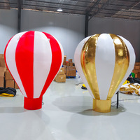 Grand ballon gonflable personnalisé avec logo ascendant Ballon à air chaud rougeoyant de dessin animé Ballon à air chaud nuage publicitaire