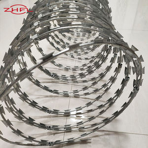 Fil de fer barbelé galvanisé à chaud de haute qualité, fil de fer concertina à lames de rasoir pour clôture de sécurité périmétrique - Product Image 4