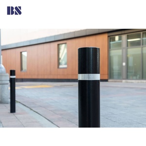 Poteau de barrière de circulation extérieur en acier inoxydable Q235, fixe, manuel, avec réflecteur de qualité diamant, indice de protection IP67 - Product Image 3