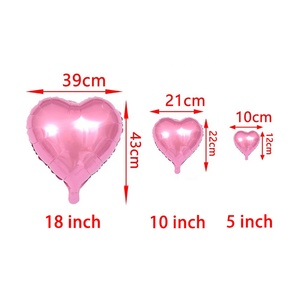 Hạnh Phúc St <span class=keywords><strong>Valentine</strong></span> Của Ngày Quà Tặng Trang Trí 10 "18" Lá Thư Tình Yêu Hình Trái Tim Ballon San <span class=keywords><strong>Valentine</strong></span> Ngày Bóng - Product Image 2