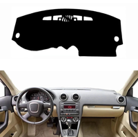 Tapis de protection de tableau de bord intégral personnalisé motif dessin animé, épaisseur 5 mm, compatible Audi A3 8P 2003-2012, en polyester mat anti-reflet, accessoire intérieur