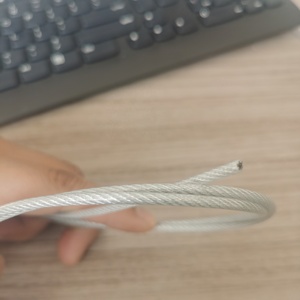 Filo di acciaio ad alto tenore di carbonio rivestito di plastica 7x19 modello per arrampicata sicurezza produzione di piegatura saldatura di taglio incluso - Product Image 2