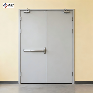 <span class=keywords><strong>Porte</strong></span> coupe-feu en acier certifiée au design postmoderne avec barre de poussée, double <span class=keywords><strong>porte</strong></span> à <span class=keywords><strong>fermeture</strong></span> <span class=keywords><strong>automatique</strong></span>, prévention des incendies pour usage commercial - Product Image 3