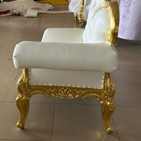 Chaise longue baroque deux places en tissu capitonné pour hôtel, villa, bureau à domicile, usage commercial, cabine photo de mariage – Amérique du Nord