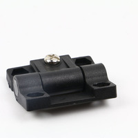 Charnières papillon modernes en nylon noir réglables à couple, mini charnières amortissantes pour petits meubles, paire FORND H1-2405 4mm 180° Hôtel