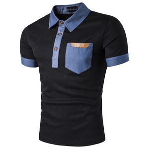 Fashionable High Quality <strong>Ropa</strong> De Hombre Pure Cotton Short Sleeve Man Contrast Color Collar t Shirt for Mens Slim Fit <strong>Polo</strong> Shirts - Product Image 5
