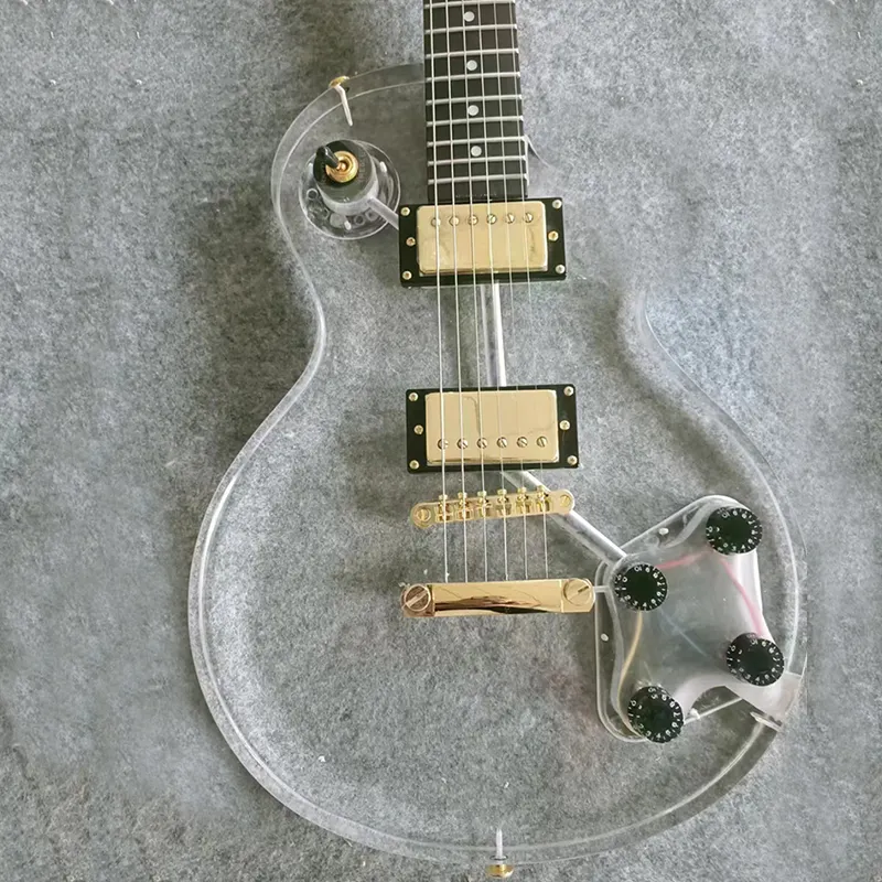 Toptan elektrik gitar akrilik vücut gitar