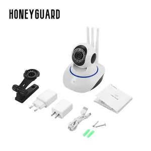 HONEYGUARD SFC15工厂价格智能Wifi摄像机无线360度闭路电视摄像机高清红外夜视家庭网络摄像机