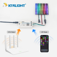 DC5-24V SP801E IOS Android App Contrôleur de bande lumineuse programmable Art-Net Magic Wifi Control WS2812B Panneau matriciel LED 1 canal